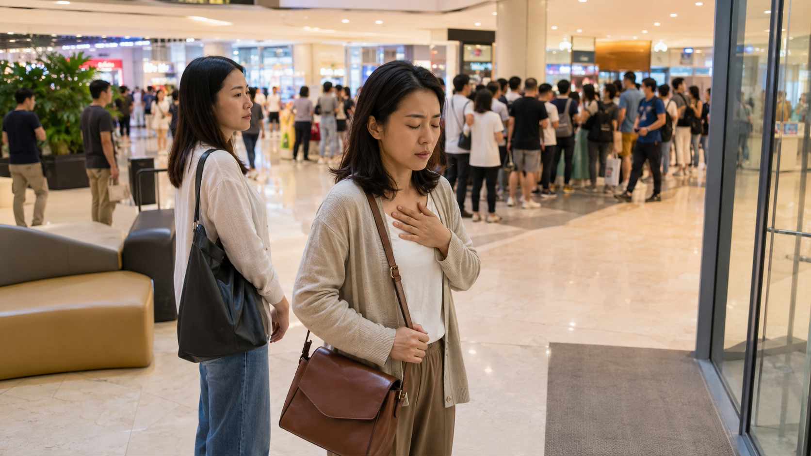 一到人多的地方就焦虑怎么办？减少回避与安全行为