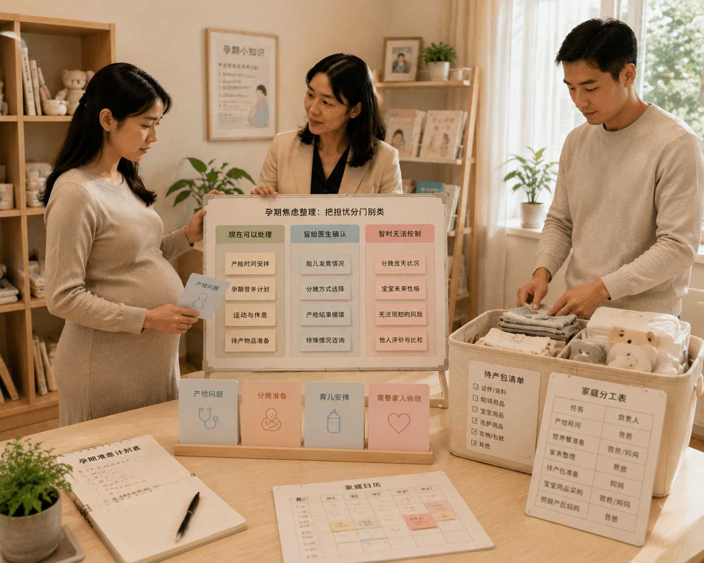 孕期焦虑总是反复怎么办？从信息管理到家庭支持，逐步稳住情绪