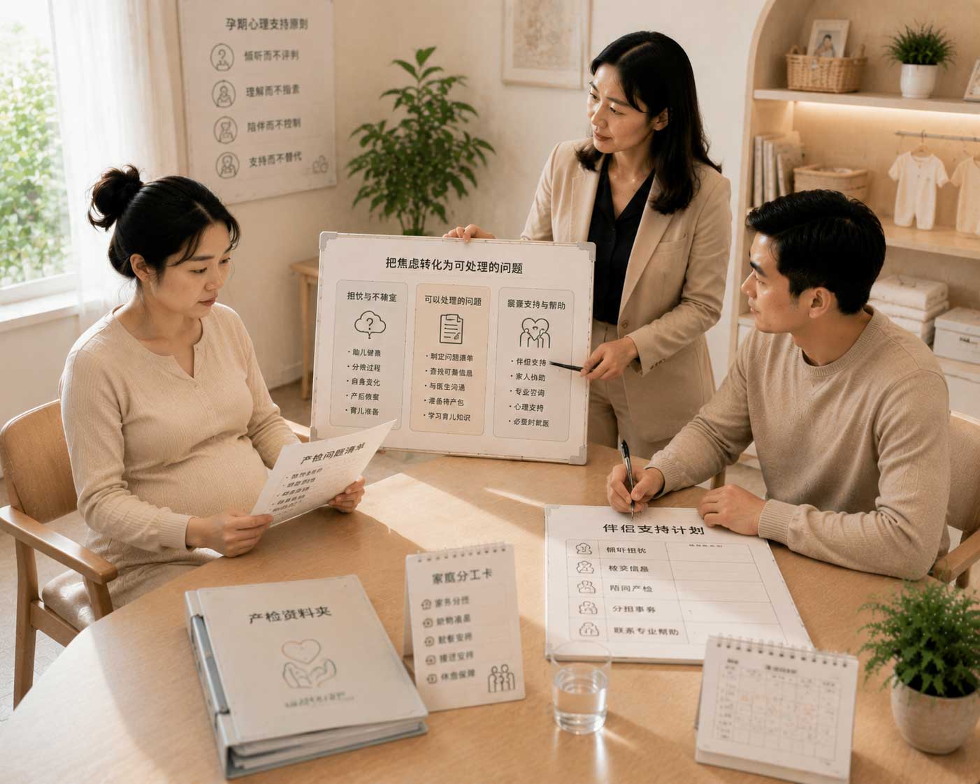 孕妈妈焦虑时，家人应该怎么帮？真正有效的支持不是反复劝她放松