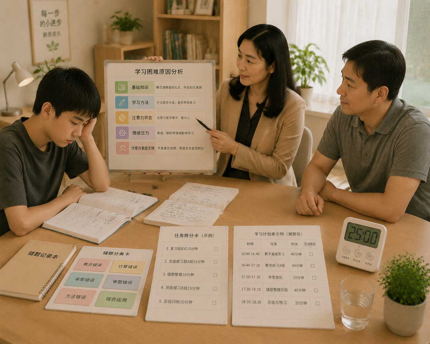 孩子学习越来越吃力怎么办？先找清困难来源，再决定怎样帮助