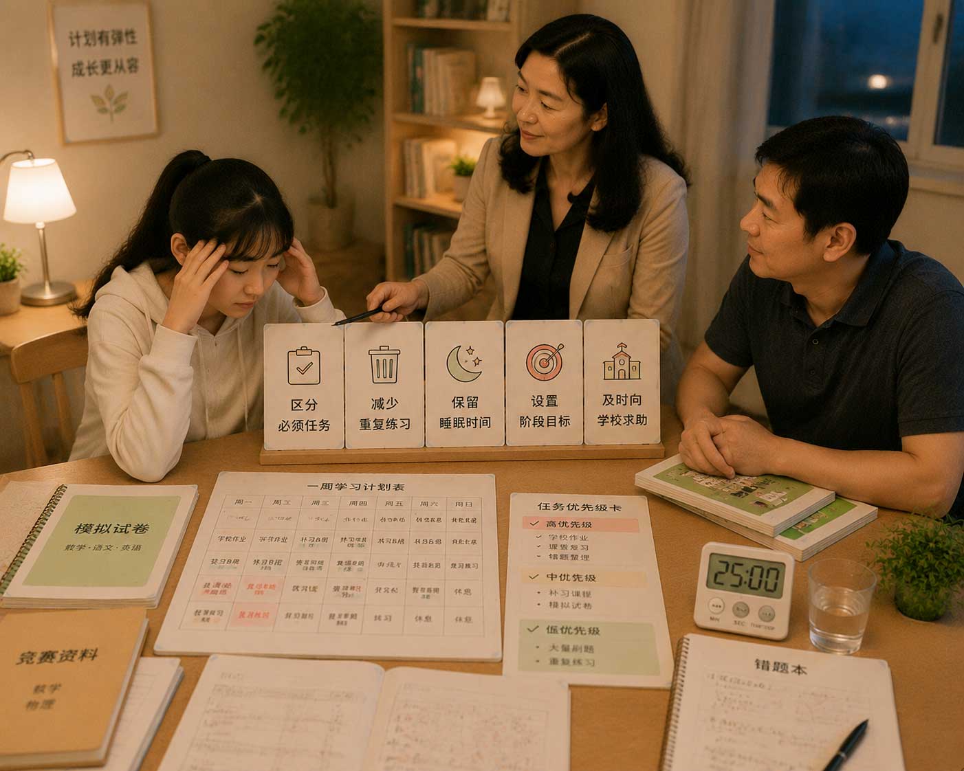 学业压力大到喘不过气怎么办？先减少失控感，再提高学习效率