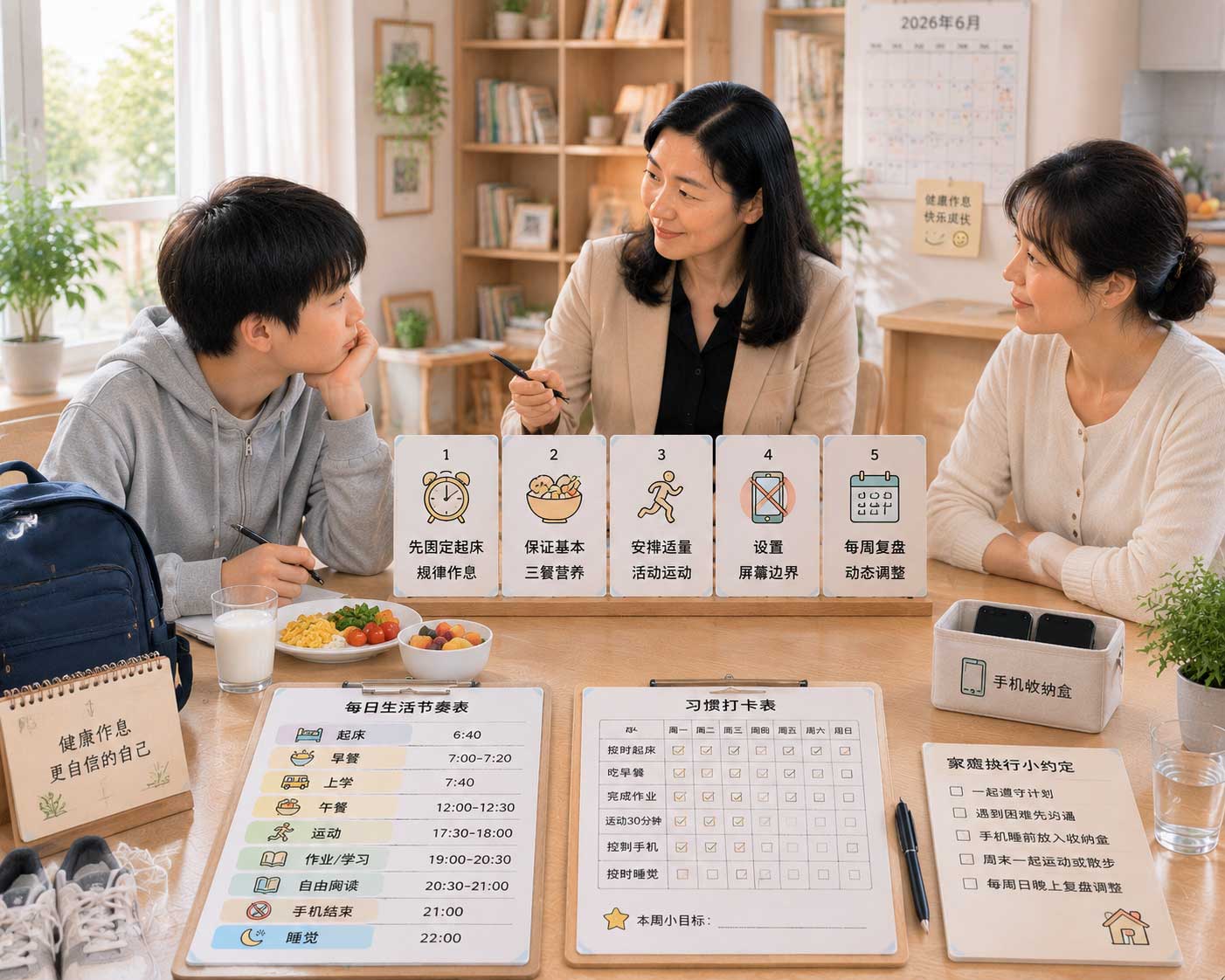中学生作息越来越乱怎么办？健康习惯不能只靠家长反复催促