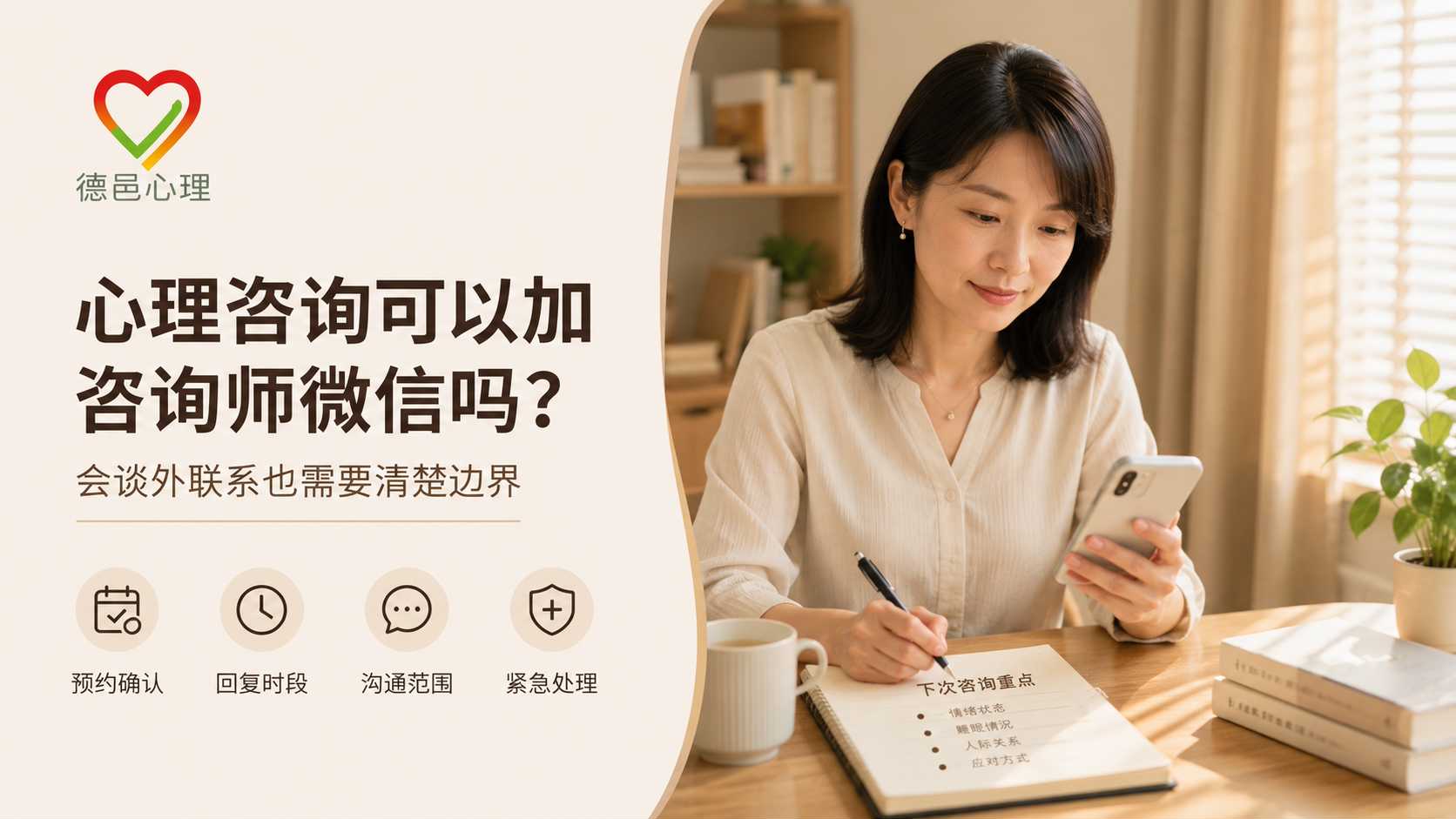 心理咨询后可以加咨询师微信吗？会谈外联系怎样保持边界