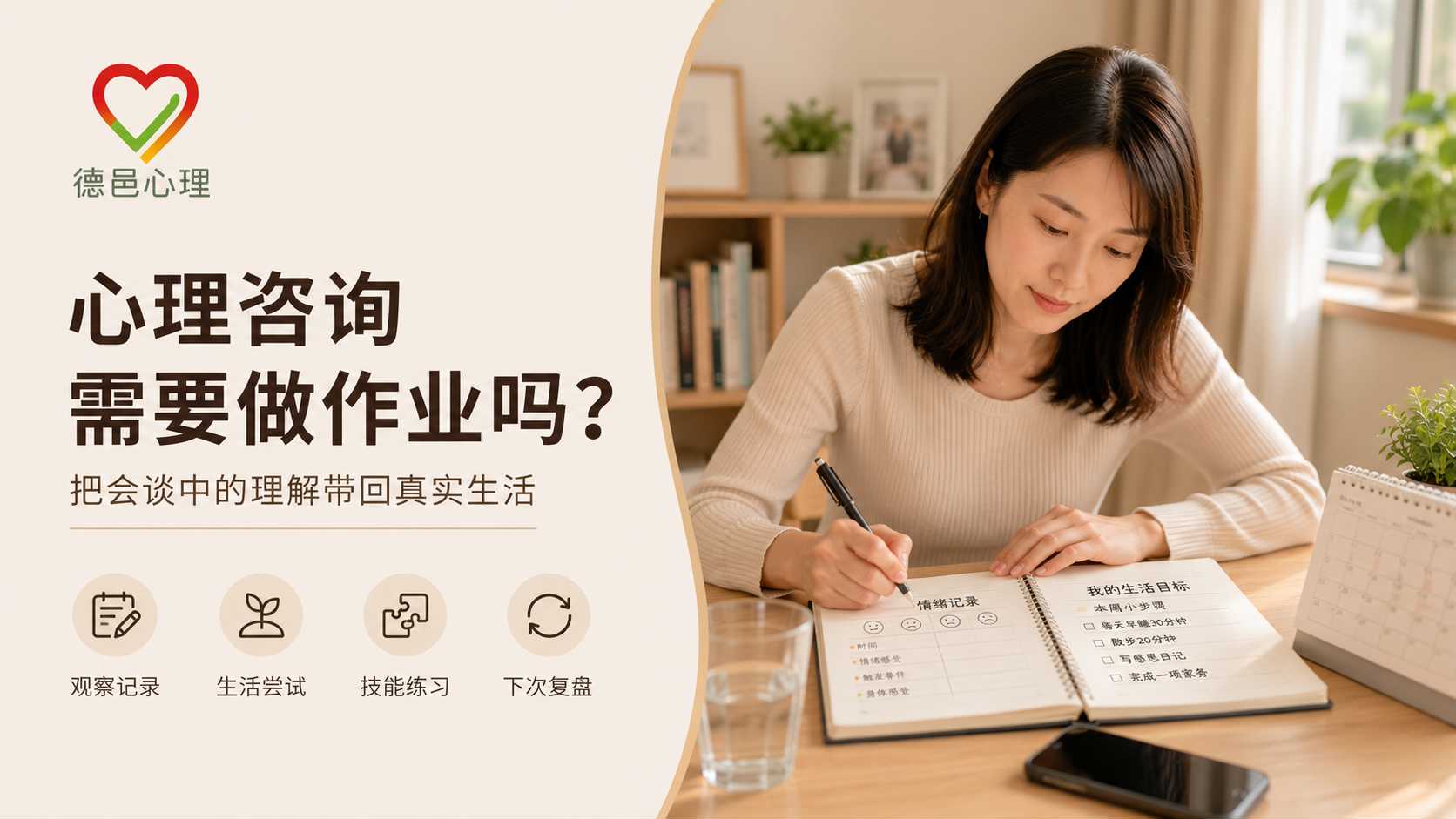 心理咨询需要做“作业”吗？会谈外练习为什么重要