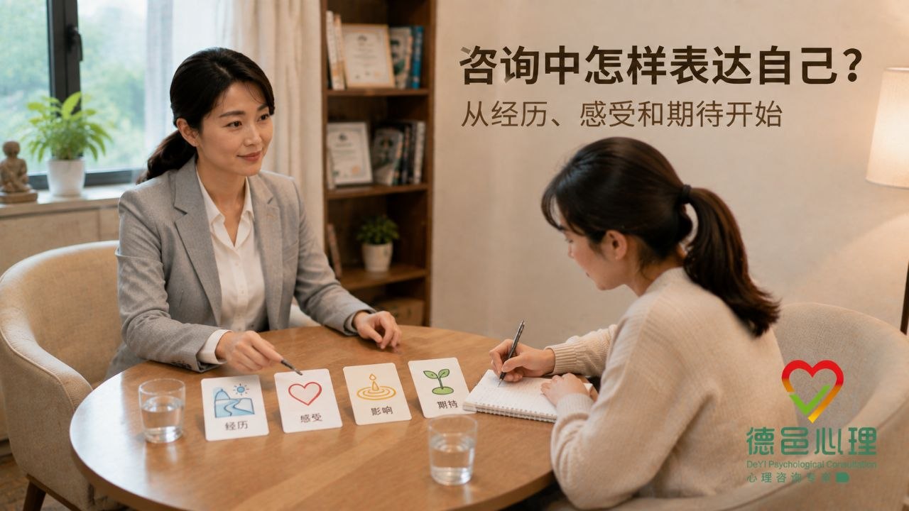 心理咨询中怎样更清楚地表达自己？从经历、感受和期待开始