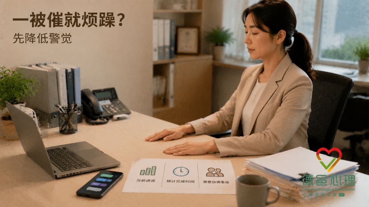 一被催促就烦躁怎么办？先降低身体警觉再沟通
