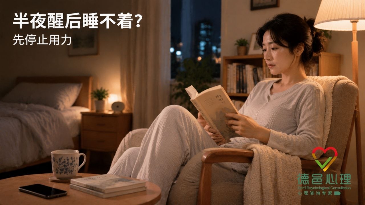 半夜醒来后越想睡越清醒怎么办？先降低睡眠用力