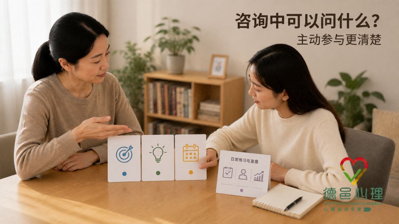 心理咨询中可以问哪些问题？主动了解目标、方法和阶段安排