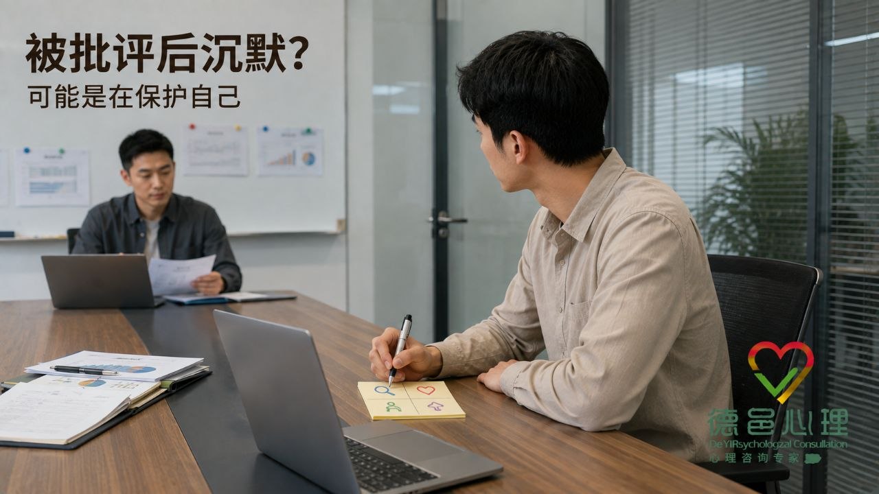 被批评后立刻沉默，是冷漠还是在保护自己